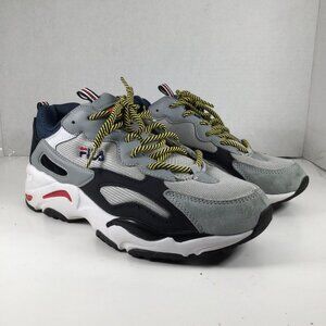Fila Sneakers Men Size 7 Grey Black Ray Tracer Low Top 3RM00588-051